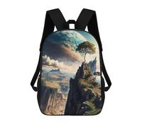 sinyumoney Galactic Eden Panorama Backpack School Bag Backpack For Girls Boys Backpacks Large Capacity Kids Backpack Lightweight School Bags For Kids Students 17inch