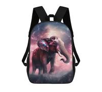 sinyumoney Galactic Elephant Majesty -4 School Backpack Daypacks Business Backpack Water Resistant Bookbag for School/Work/Travel 17inch