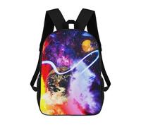 sinyumoney Galactic Energy Flow Backpack School Backpack Kids School Bag Large Capacity Kids Backpack for School Rucksack 3D Book Bag Gifts for Kids 17inch