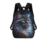 sinyumoney Galactic Feline Majesty-1 Backpack School Computer Rucksack for School/Work/Travel- Perfect for Travel, Work And Daily Use 17inch