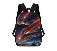 sinyumoney Galactic Firestorm Cosmic Energy Display Backpack School Bag Lightweight Casual Daypack School Backpacks for Teenage Girls Boys Women Men 17inch