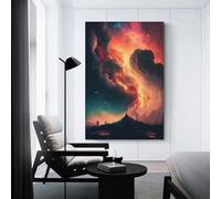 sinyumoney Galactic Firestorm Posters Prints Bedroom DecorCanvas for Wall Art Print Gift Home Decor Poster Couple Celebrating 24x36inch(60x90cm)