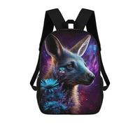 sinyumoney Galactic Fox with Flowers Backpack School Bag Business Durable Laptop Bag for Campus Outdoor Travel Sports 17inch