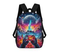 sinyumoney Galactic Gaming Odyssey -1 Rucksack Fashion Stationery Backpack Waterproof Casual Daypacks for Boys/Girls/Teenagers 17inch