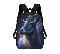 sinyumoney Galactic Goat Majesty -1 Backpack School Bag Lightweight Casual Daypack School Backpacks for Teenage Girls Boys Women Men 17inch