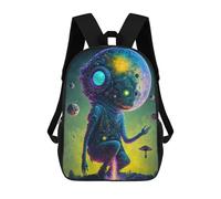 sinyumoney Galactic Guardian A Cosmic Being in Space Backpack School Water Resistant Travel Backpack Computer Bag for Girls Boys Teenage 17inch