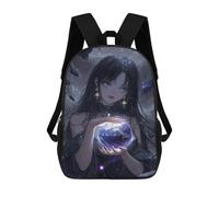 sinyumoney Galactic Guardian Celestial Sphere Holder 3D Printed Children's School Backpack for Kids Travel Rucksacks Book Bags Kids School Bag 17inch