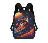 sinyumoney Galactic Guitarist -1 School Backpack Work Business College School for Campus Outdoor Travel Sports 17inch
