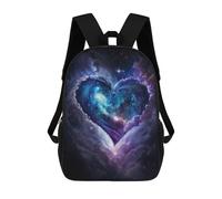 sinyumoney Galactic Heart Nebula School Bags Fashion Stationery Backpack Waterproof Casual Daypacks for Men, Women & Teenage Boys 17inch