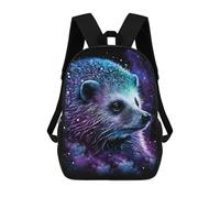 sinyumoney Galactic Hedgehog Art Print-6 School Bags Lightweight Schoolbag Dayback Bookbag College for Boys/Girls/Teenagers 17inch