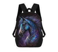 sinyumoney Galactic Horse Art Print-1 Backpack School Bag Lightweight Airport College Students Back Pack for School/Work/Travel 17inch