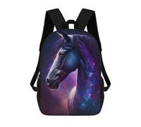 sinyumoney Galactic Horse Art Print-14 School Bags Large Water Resistant Laptop Backpack - Perfect for Travel, Work And Daily Use 17inch