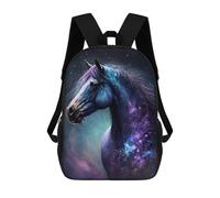sinyumoney Galactic Horse Art Print-7 School Bags Work Laptop Backpack Rucksack Bag for Camping Outdoor Adventures And Daily Travel 17inch