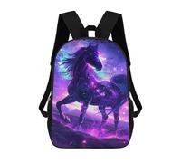 sinyumoney Galactic Horse Fantasy Art-1 Rucksack Water Resistant Travel Backpack Computer Bag for Teenage Girls Boys Women Men 17inch