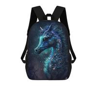 sinyumoney Galactic Horse Fantasy Art Print Backpack School Large School Backpack for Boys for Teenage Girls Boys Women Men 17inch