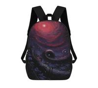 sinyumoney Galactic Journey Cosmic Exploration School Bag 3D Printed 17inch Backpacks Fashion Kids School Backpack Rucksacks for Boys Elementary And Middle School Students