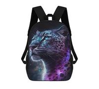 sinyumoney Galactic Leopard Art Print-1 Children's School Backpack Fashion Casual 17inch 3D Printed School Bags Boy School Backpack Large Backpack