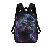 sinyumoney Galactic Leopard Portrait-3 School Bag 3D Printed 17inch Backpacks Fashion Kids School Backpack Rucksacks for Boys Elementary And Middle School Students