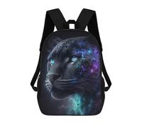 sinyumoney Galactic Leopard Portrait-7 Rucksack Water Resistant Computer Rucksack for Campus Outdoor Travel Sports 17inch