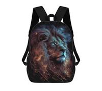 sinyumoney Galactic Lion Majesty -11 Children's School Backpack 3D Printed for Kids Travel Rucksacks Book Bags for Boys Elementary School Students 17inch