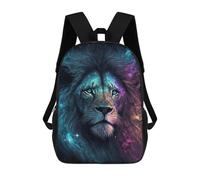 sinyumoney Galactic Lion Majesty -6 School Backpack Daypacks Business Backpack Water Resistant Bookbag for School/Work/Travel 17inch