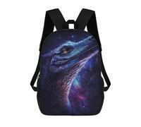 sinyumoney Galactic Lizard Art Print-12 School Backpack Business Durable Laptop Bag for Camping Outdoor Adventures And Daily Travel 17inch