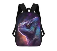sinyumoney Galactic Lizard Art Print-15 School Backpack Business Durable Laptop Bag for Camping Outdoor Adventures And Daily Travel 17inch
