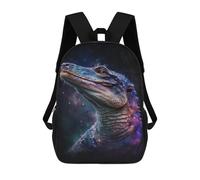sinyumoney Galactic Lizard Portrait-2 School Backpack High Secondary School Bags Casual Backpack for Girl, Teen Girls 17inch
