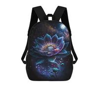 sinyumoney Galactic Lotus Bloom Children’s Backpack Girls Boys, 17 Inch Rucksack Bag, Daypack, Primary School, Perfect for Back to Kids