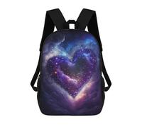 sinyumoney Galactic Love Heart Rucksack Lightweight Airport College Students Back Pack- Perfect for Travel, Work And Daily Use 17inch