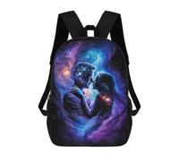sinyumoney Galactic Love Romance Backpacks 3D Printed 17inch Kids School Backpack Outdoor Casual Daypack Casual Travel Bags for Middle School Students