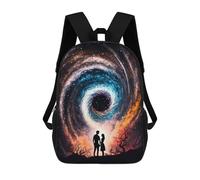 sinyumoney Galactic Love Story School Bags High Secondary School Bags Casual Backpack for Camping Outdoor Adventures And Daily Travel 17inch