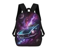 sinyumoney Galactic Luxury Convertible Backpacks, Kids Backpack Student School Bag 3D Printed Travel Backpacks Fashion Accessory Backpack Children Waterproof School Bags 17inch