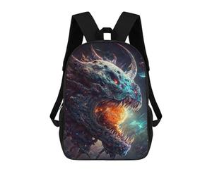 sinyumoney Galactic Monster Devouring Planet -1 Kids Children School Backpack 17 Inch Bookbags Casual Travel Rucksack Boys Girls Large Capacity Daypack 17inch