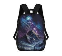 sinyumoney Galactic Mountain Landscape -1 Children's Backpacks 17inch School Backpack 3D Printed Bag Bookbag for Kids Travel Rucksacks Boy Girl Book Bags Kids School Bag