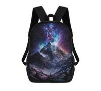 sinyumoney Galactic Mountain Landscape School Backpack Secondary Causal Travel High School Bags for Camping Outdoor Adventures And Daily Travel 17inch
