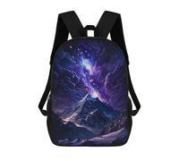 sinyumoney Galactic Mountain Majesty -2 Backpack School Daypacks Business Backpack Water Resistant Bookbag for Camping Outdoor Adventures And Daily Travel 17inch