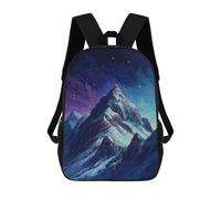 sinyumoney Galactic Mountain Majesty Rucksack Rucksack Casual Daypacks School Work Travel Bag for Camping Outdoor Adventures And Daily Travel 17inch