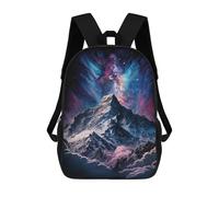 sinyumoney Galactic Mountain Peak Backpack School Bag Travel College Rucksack Backpacks for Girl, Teen Girls 17inch