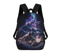 sinyumoney Galactic Mountain Range School Backpack Water Resistant School Bag Business Backpack for Men/Women 17inch