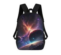 sinyumoney Galactic Nebula Dreamscape Children's Backpacks School Backpack 3D Printed for Kids Travel Rucksacks Book Bags Kids 17inch School Bag