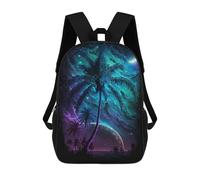 sinyumoney Galactic Palm Paradise -2 Rucksack Business Laptop Rucksack Bag Unisex Casual Daypack for Girls Boys Teenage 17inch