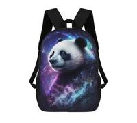 sinyumoney Galactic Panda Art Print 3D Printed 17inch School Bag Children's School Backpack Travel Backpacks Casual Fashion Bag for Kids School Students