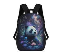 sinyumoney Galactic Panda Garden Backpack School Bag Fashion Stationery Backpack Waterproof Casual Daypacks- Perfect for Travel, Work And Daily Use 17inch