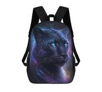 sinyumoney Galactic Panther Portrait School Backpack Lightweight Schoolbag Dayback Bookbag College for Men, Women & Teenage Boys 17inch