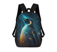 sinyumoney Galactic Penguin Majesty Backpack School Bag School Secondary High School College Backpack Travel for Girls Boys Teenage 17inch