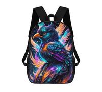 sinyumoney Galactic Phoenix Artwork Backpack 3D Print Kids Bag Elementary Students Daypack Lightweight School Bag for Children Girls Boys Nursery Lunch Pack 17inch