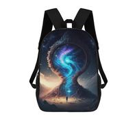 sinyumoney Galactic Portal Adventure -1 Backpack School Lightweight Airport College Students Back Pack for School/Work/Travel 17inch