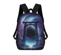 sinyumoney Galactic Portal Gateway School Backpack Lightweight Airport College Students Back Pack for Boys/Girls/Teenagers 17inch