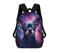 sinyumoney Galactic Pup Portrait -5 Backpack for School 3D Printed Boys Girls School BagChildren Bookbag Travel Rucksack 17inch